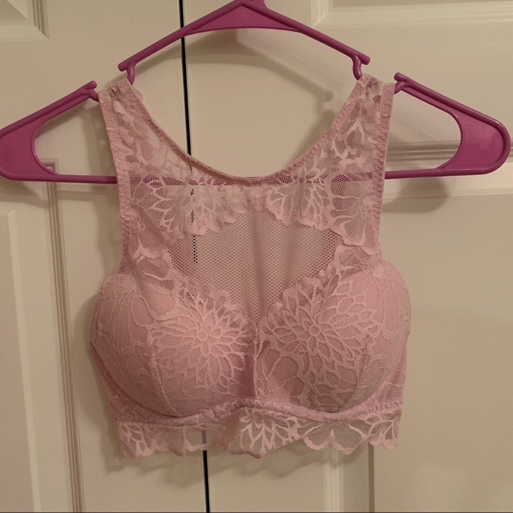 NWOT VS Pink Lace Bralette